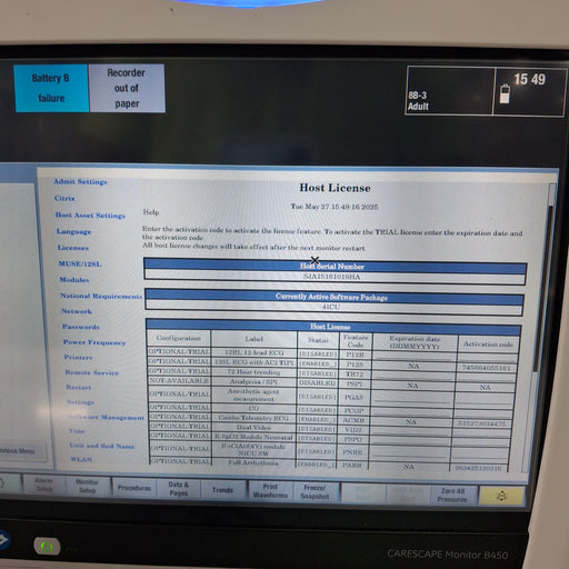 GE Healthcare GE Healthcare Carescape B450 Patient Monitor Patient Monitors reLink Medical
