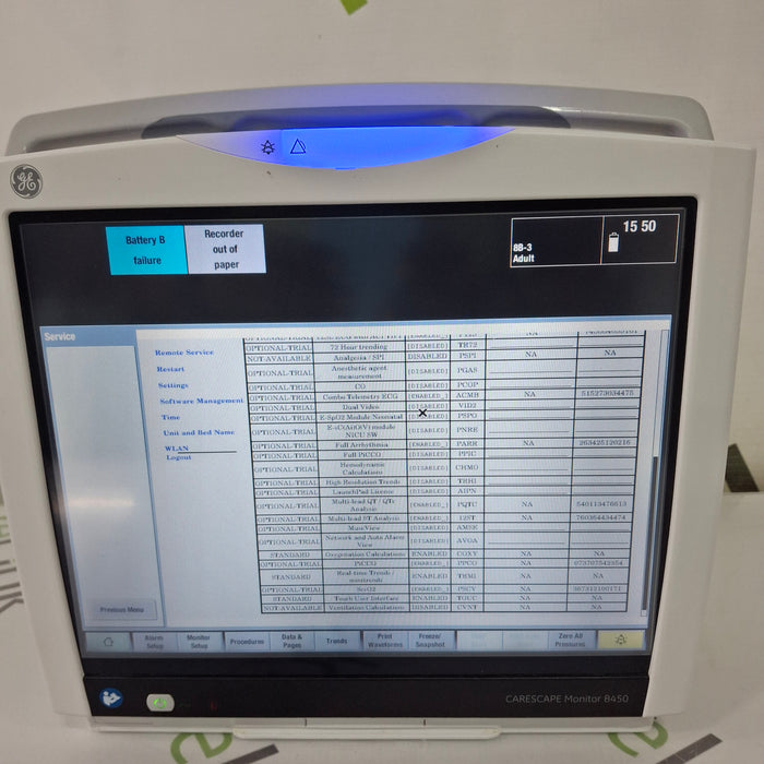GE Healthcare GE Healthcare Carescape B450 Patient Monitor Patient Monitors reLink Medical