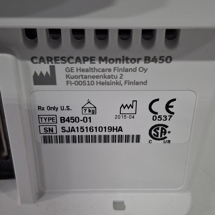 GE Healthcare GE Healthcare Carescape B450 Patient Monitor Patient Monitors reLink Medical