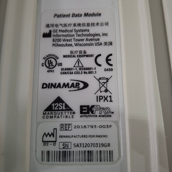 GE Healthcare GE Healthcare PDM Masimo Patient Data Module Patient Monitors reLink Medical