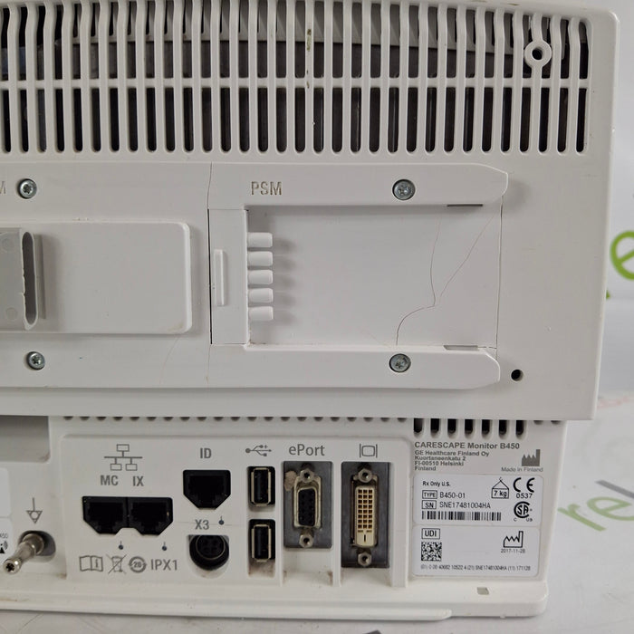 GE Healthcare Carescape B450 Patient Monitor