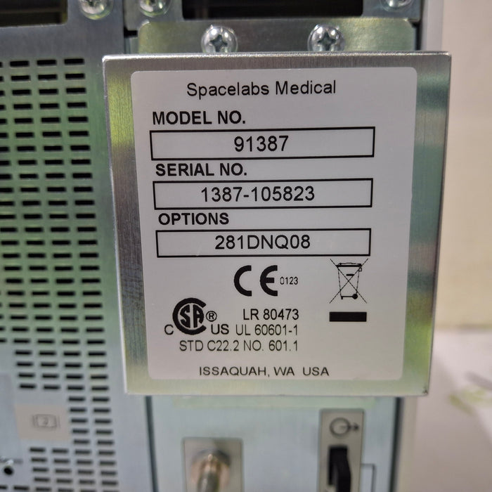 Spacelabs Healthcare Ultraview SL 91387 Patient Monitor