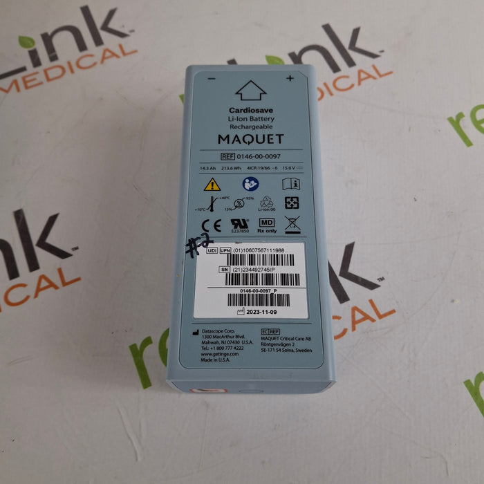Maquet Maquet Cardiosave Li-ion Battery Pack Perfusion reLink Medical