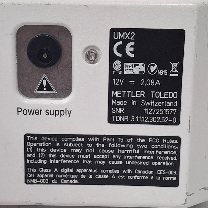 Mettler-Toledo, Inc. Mettler-Toledo, Inc. UMX2 Ultra-Microbalance Scale Research Lab reLink Medical