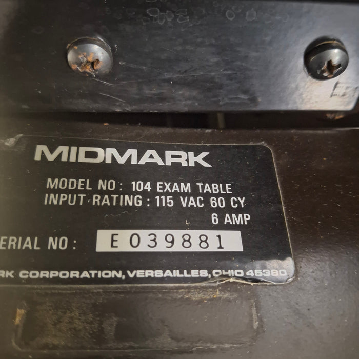 Midmark Midmark Ritter Model 104 Exam Table Exam Chairs / Tables reLink Medical