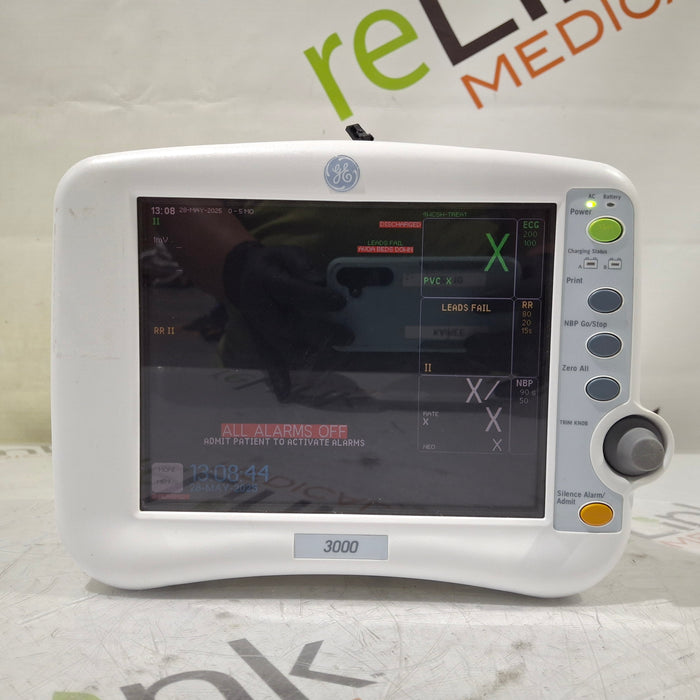 GE Healthcare GE Healthcare Dash 3000 - GE/Nellcor SpO2 Patient Monitor Patient Monitors reLink Medical