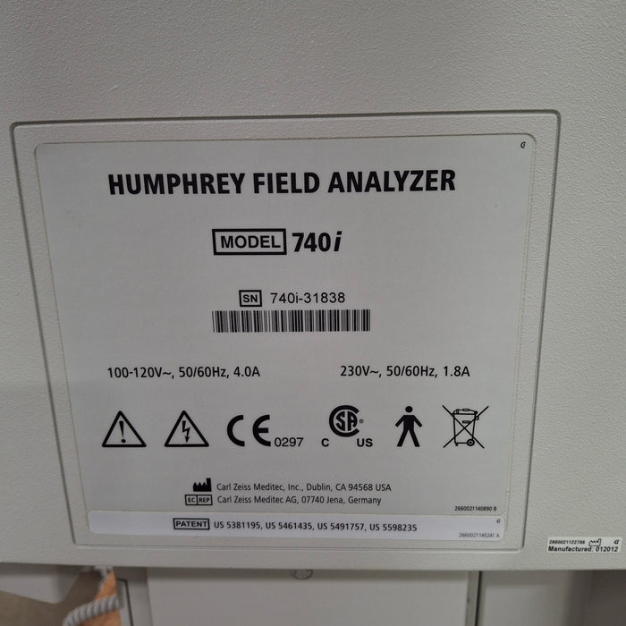 Carl Zeiss 740i Humphrey Field Analyzer