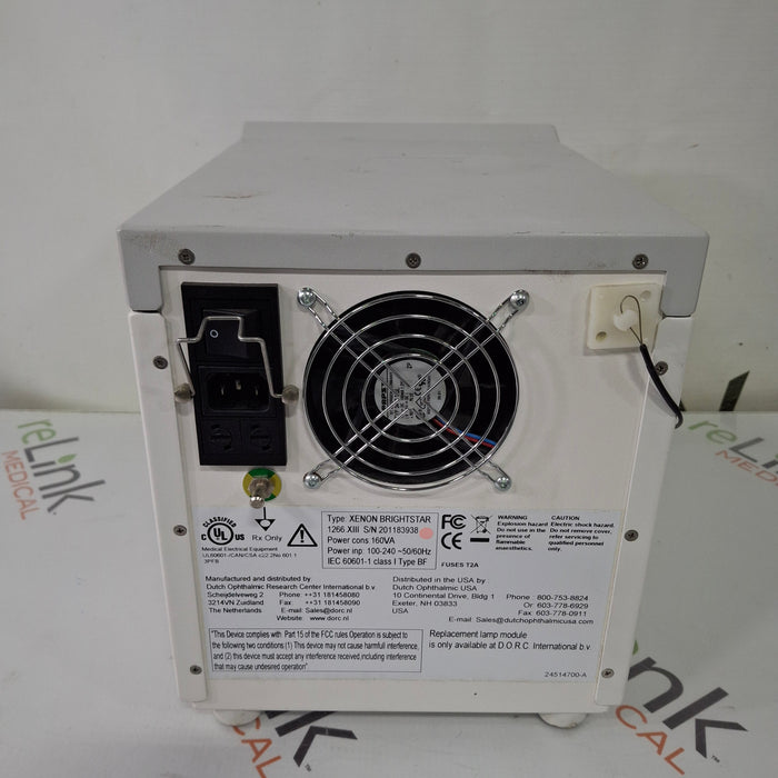 DORC DORC 1266.xIII Xenon Bright Star Phacoemulsifier Ophthalmology reLink Medical