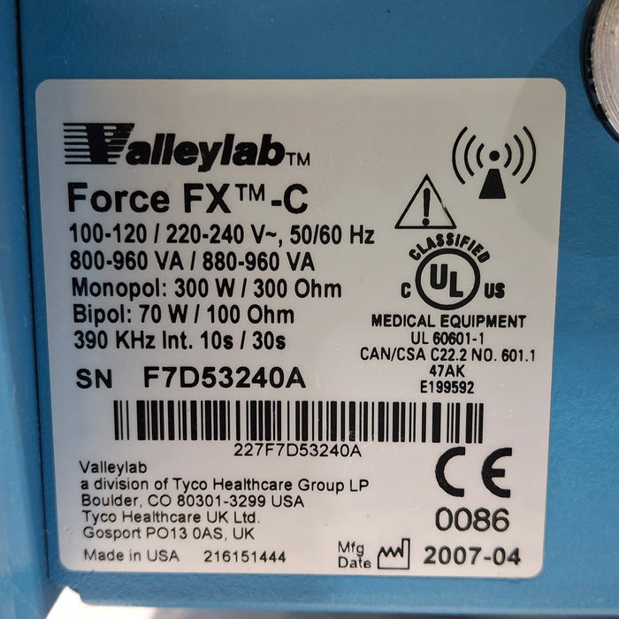 Covidien Covidien Valleylab Force FX-C Electrosurgical Generator Electrosurgical Units reLink Medical