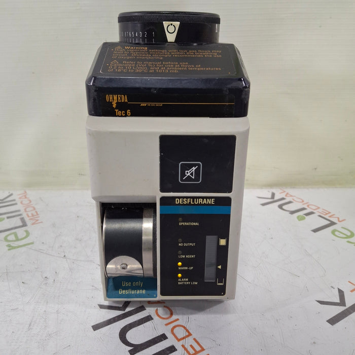 Datex-Ohmeda Tec 6 Plus Desflurane Vaporizer