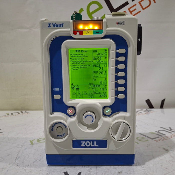 Zoll Zoll Z Vent Transport Ventilator Respiratory reLink Medical