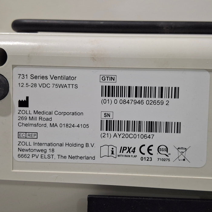 Zoll Z Vent Transport Ventilator