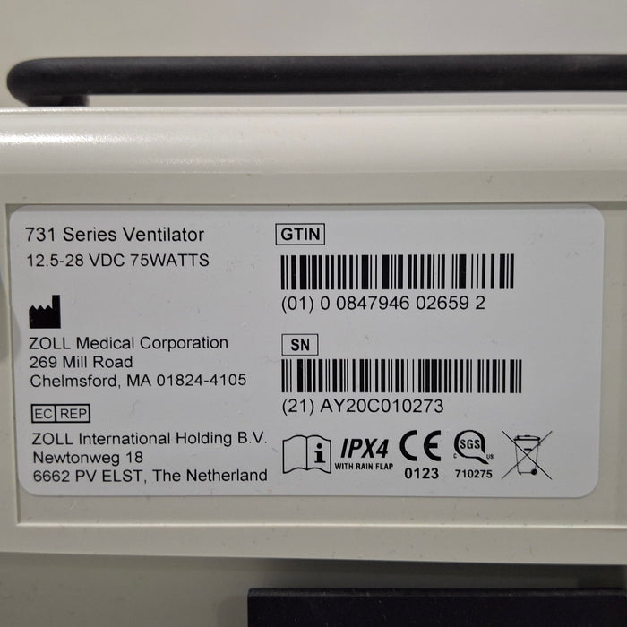 Zoll Z Vent Transport Ventilator