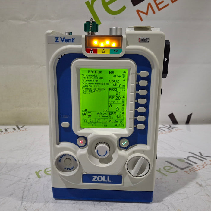 Zoll Zoll Z Vent Transport Ventilator Respiratory reLink Medical