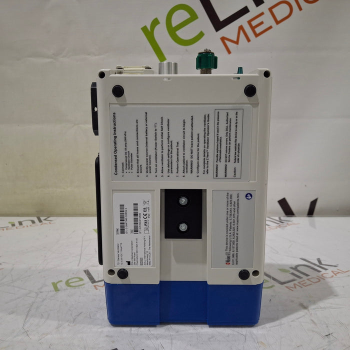 Zoll Zoll Z Vent Transport Ventilator Respiratory reLink Medical