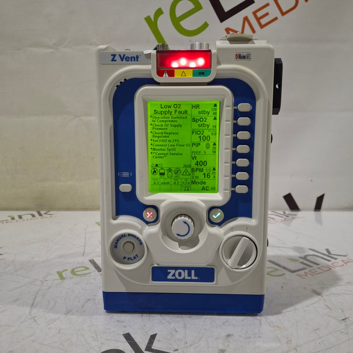 Zoll Zoll Z Vent Transport Ventilator Respiratory reLink Medical
