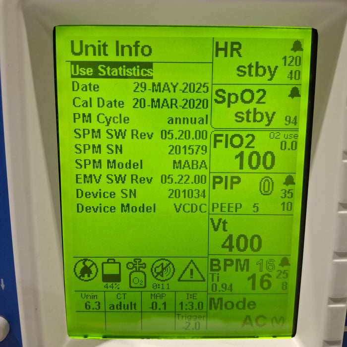 Zoll Zoll Z Vent Transport Ventilator Respiratory reLink Medical