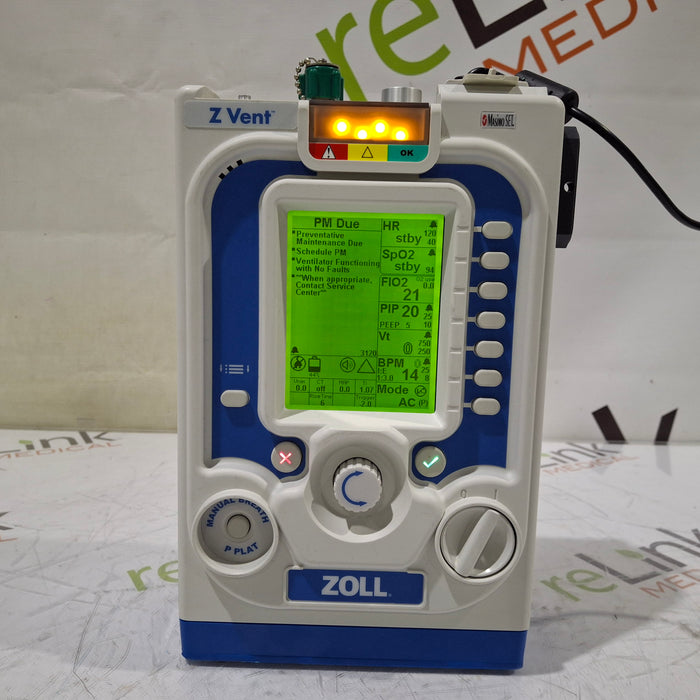 Zoll Zoll Z Vent Transport Ventilator Respiratory reLink Medical
