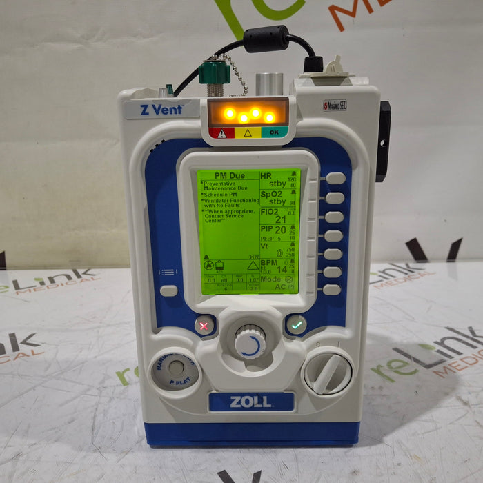 Zoll Zoll Z Vent Transport Ventilator Respiratory reLink Medical