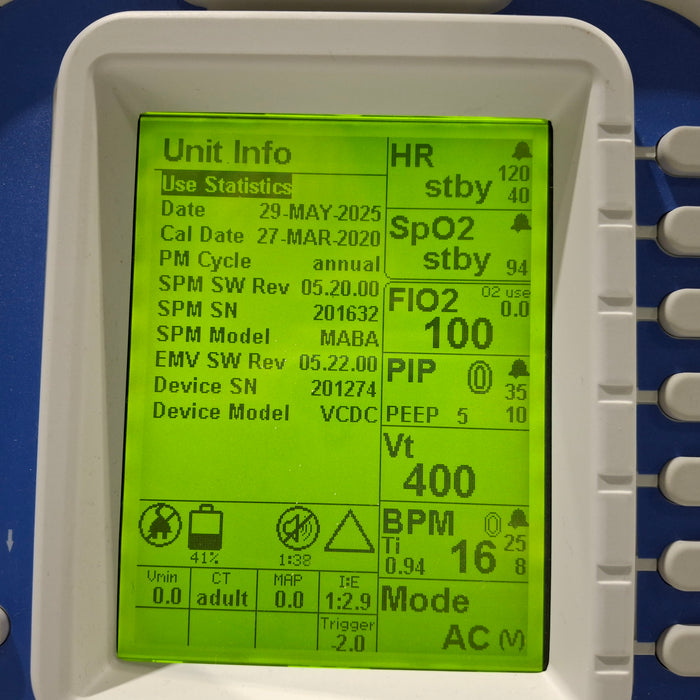 Zoll Zoll Z Vent Transport Ventilator Respiratory reLink Medical
