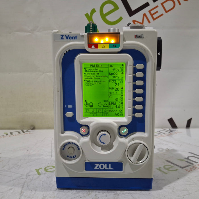 Zoll Zoll Z Vent Transport Ventilator Respiratory reLink Medical