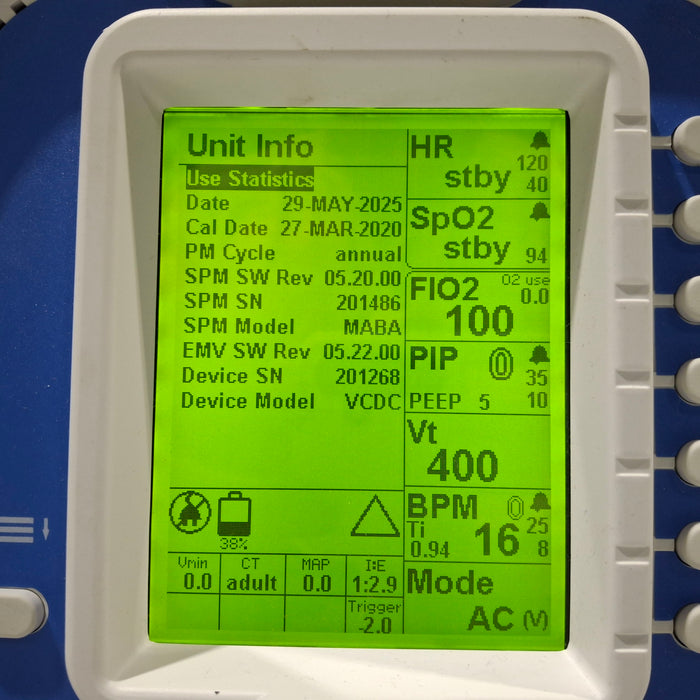 Zoll Zoll Z Vent Transport Ventilator Respiratory reLink Medical
