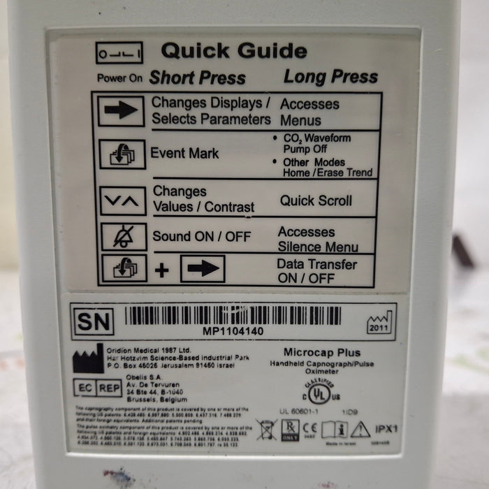 Oridion Oridion Microcap Plus Handheld Capnography Device Respiratory reLink Medical