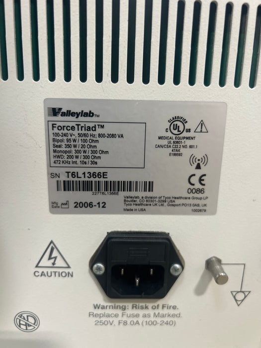 Covidien Covidien Force Triad 3.8-4.0 Electrosurgical Unit Electrosurgical Units reLink Medical