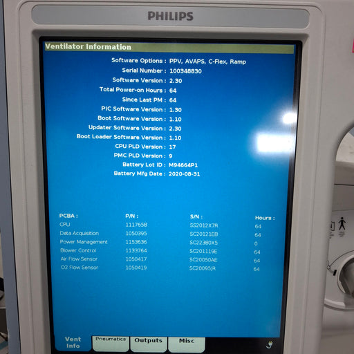 Philips Philips Respironics V60 BiPAP Ventilator Respiratory reLink Medical