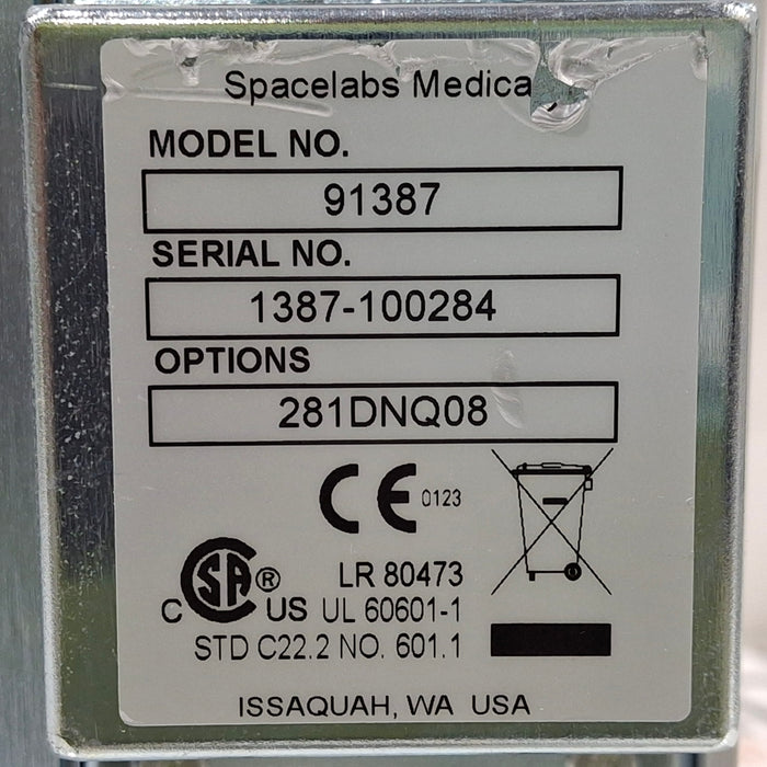 Spacelabs Healthcare Ultraview SL 91387 Patient Monitor