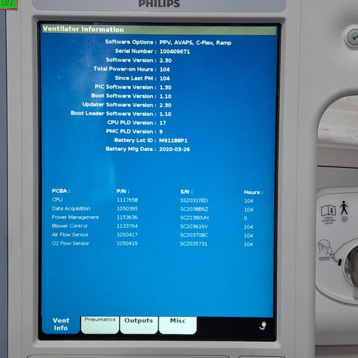 Philips Philips Respironics V60 BiPAP Ventilator Respiratory reLink Medical