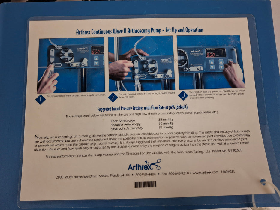 Arthrex Arthrex Continuous Wave 2 Arthroscopy Pump Surgical Equipment reLink Medical