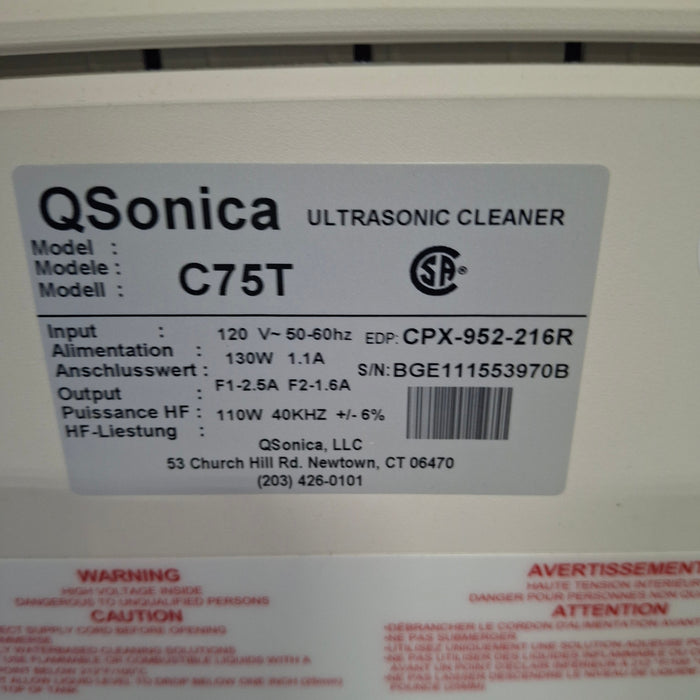 Qsonica Qsonica C75T Ultrasonic cleaner Sterilizers & Autoclaves reLink Medical