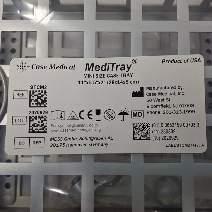 Case Medical Inc Case Medical Inc MediTray STCM2 Mini Size Case Tray Surgical Instruments reLink Medical