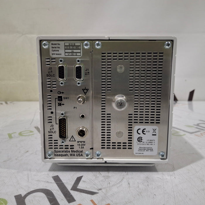 Spacelabs Healthcare Ultraview SL 91518 Multigas Analyzer