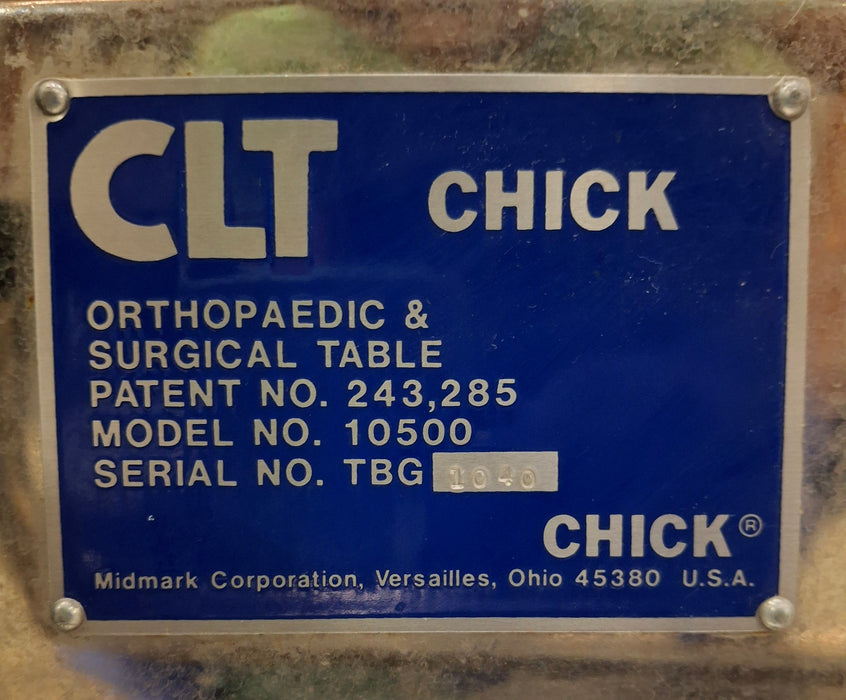 Midmark Midmark CHICK Surgical Table Surgical Tables reLink Medical