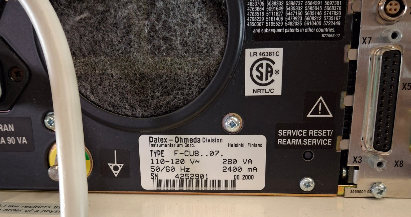 GE Healthcare Aestiva 3000 Anesthesia System