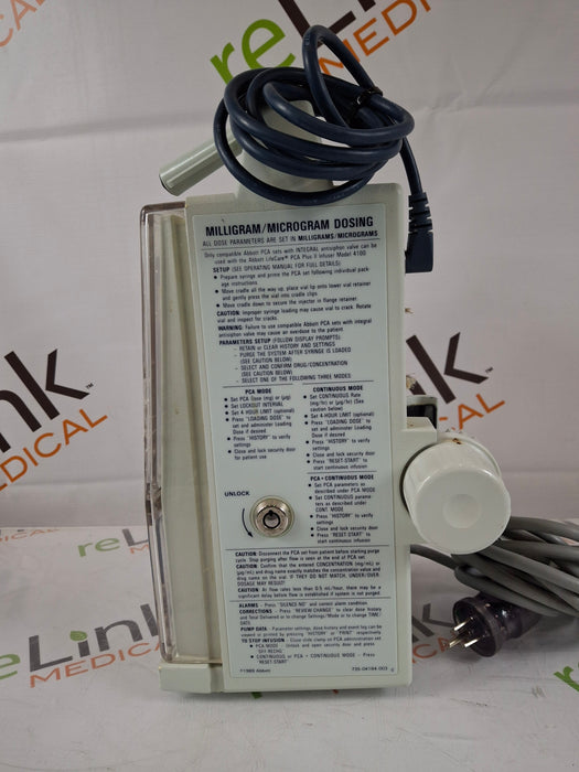 Hospira Hospira LifeCare 4100 PCA Plus II Infusion Pump Infusion Pump reLink Medical