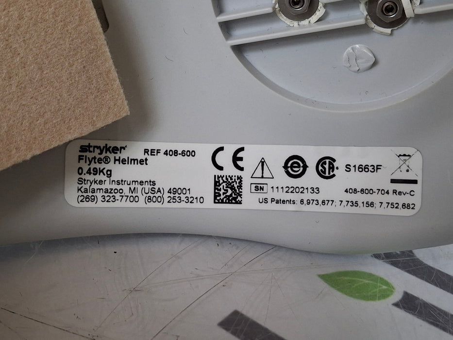 Stryker Stryker Flyte Helmet Surgical Equipment reLink Medical