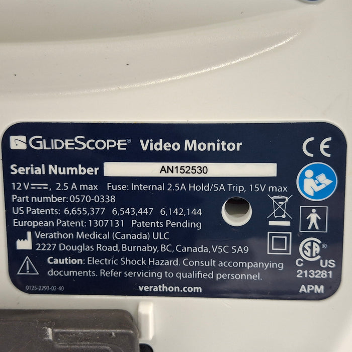 Verathon Medical, Inc Glidescope Video Laryngoscope