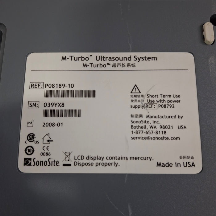 Sonosite M-Turbo Ultrasound