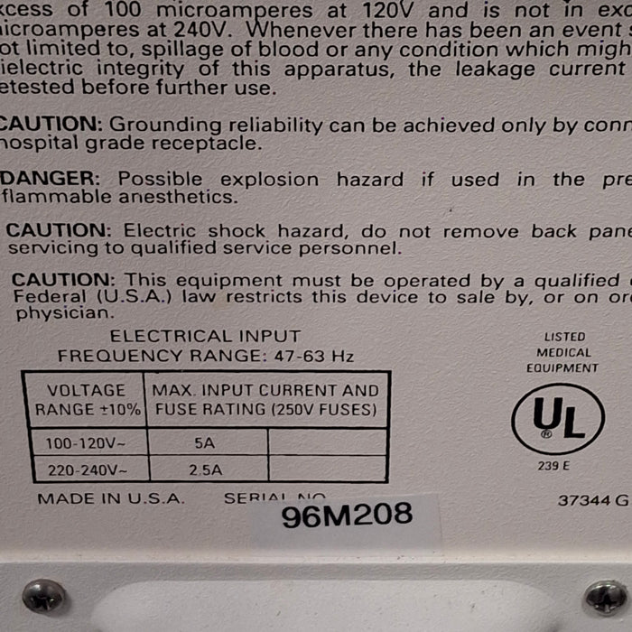 Haemonetics Haemonetics Cell Saver 5 Salvage Shed Blood Unit Perfusion reLink Medical