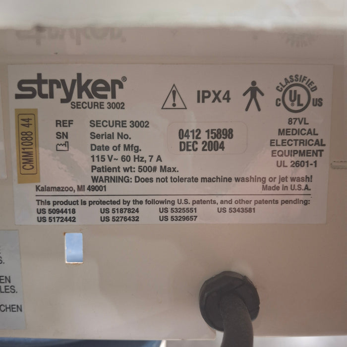 Stryker Secure III 3002 Hospital Bed