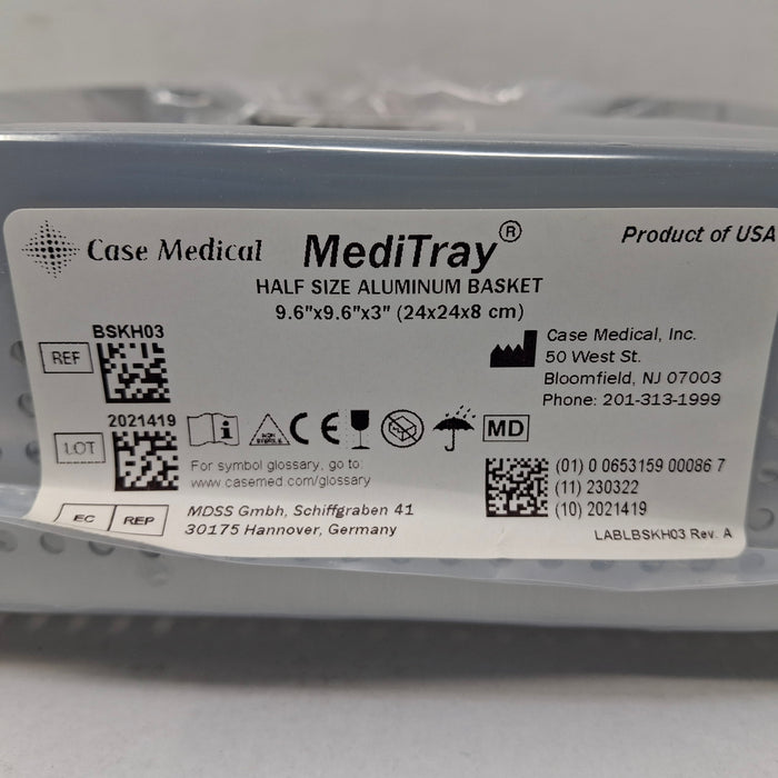 Case Medical Inc Case Medical Inc MediTray BSKH03 Half Size Aluminum Basket 9.6"x9.6"x3" Surgical Instruments reLink Medical