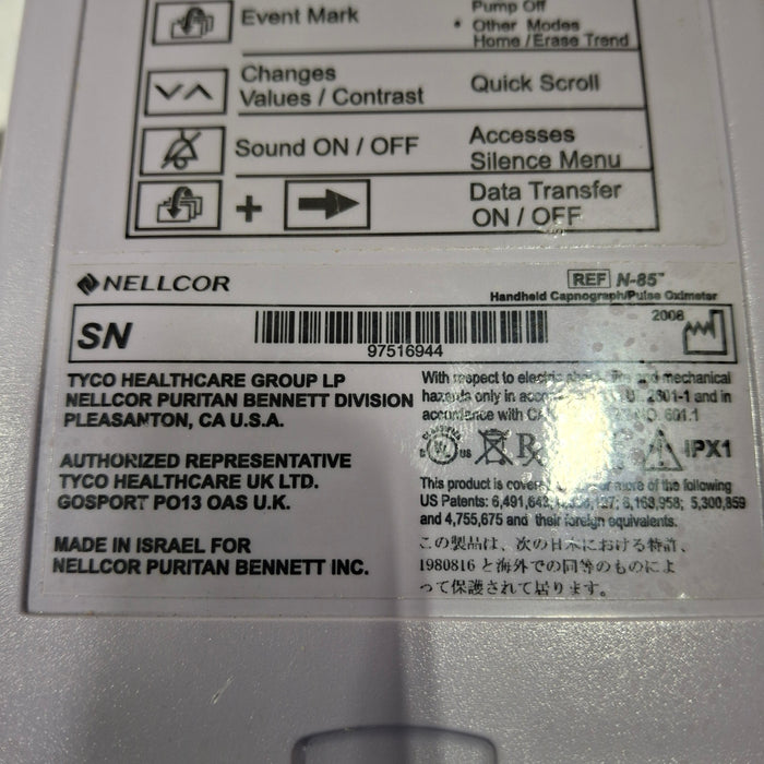 Nellcor N-85 Pulse Oximeter
