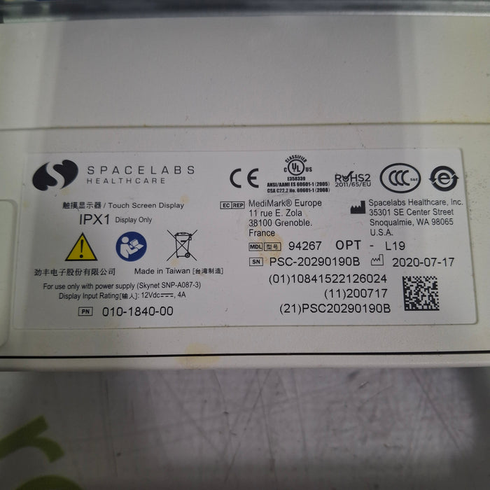 Spacelabs Healthcare Xprezzon 94267 Opt-19 Patient Monitor