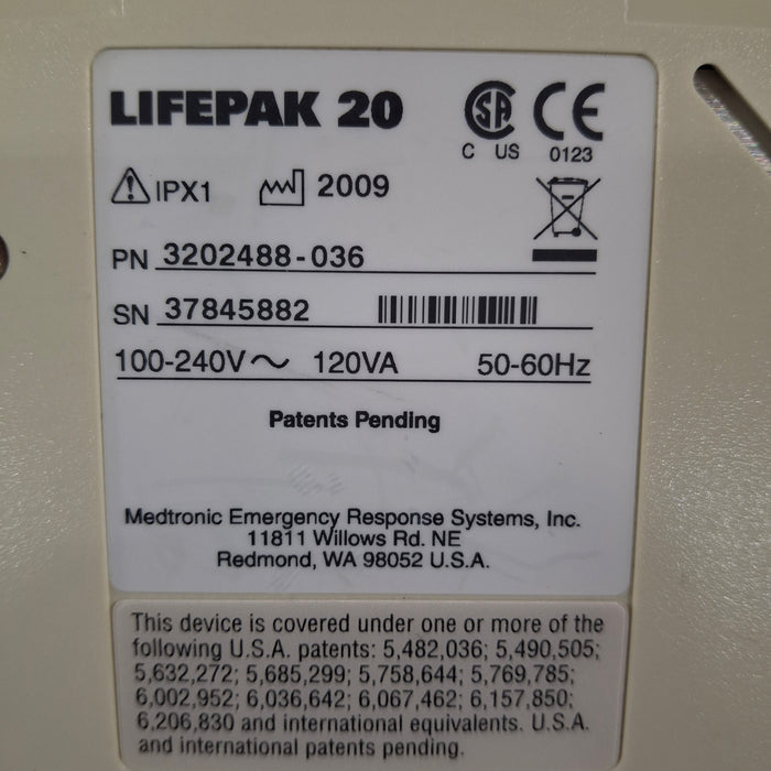 Physio-Control Physio-Control LifePak 20 Defibrillator Defibrillators reLink Medical