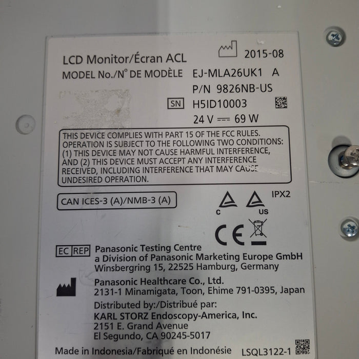 Karl Storz Karl Storz EJ-MLA26UK1 26" LED Surgical Display Rigid Endoscopy reLink Medical