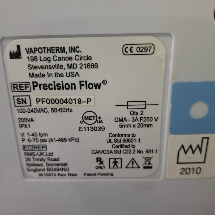 Vapotherm Precision Flow Meter Humidifier