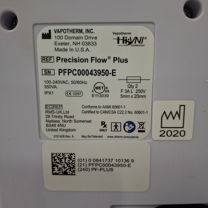 Vapotherm Precision Flow Plus Meter Humidifier
